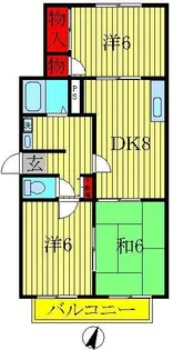 ホーメストレジデンス【2階】の間取り