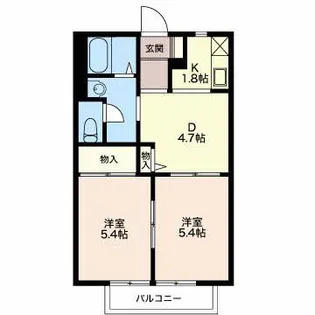 Little Marron B【2階】の間取り