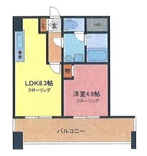 埼玉県さいたま市浦和区東仲町【マンション】の間取り