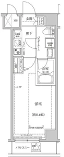 パティーナ住吉Duo【6階】の間取り