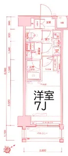 Le’a横濱西口弐番館【4階】の間取り