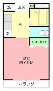 ココチーナ広稜【1階】の間取り