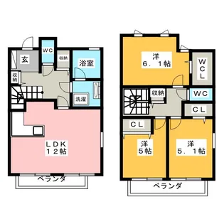 コンフォーティア【1階】の間取り