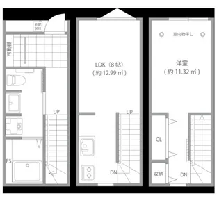 パークシティ尾久【1階】の間取り