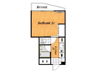 ラ・メゾンフルーリー【2階】の間取り