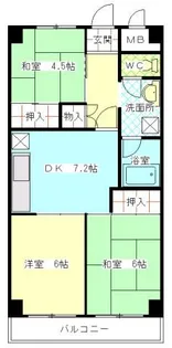 アミカル高橋【4階】の間取り