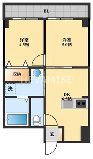 ルーシッド中央【4階】の間取り