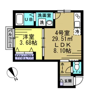 KH谷津【2階】の間取り