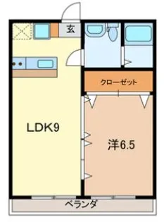 オリーブステージB棟【1階】の間取り