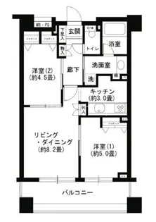 クリオ文京小石川【15階】の間取り