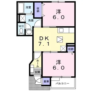 セカンドエクセル【1階】の間取り