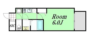 プレサンス梅田ヴェルテ【2階】の間取り