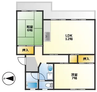 エイトハイツ坂本【4階】の間取り