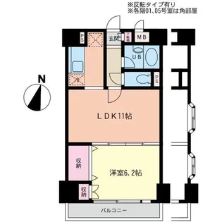 モルペウス横浜【3階】の間取り