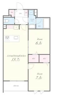 東京都練馬区高松1【マンション】の間取り