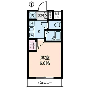 エルフラット南品川【4階】の間取り