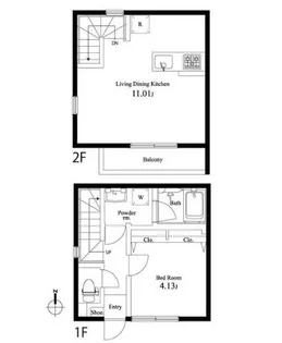 キングハウス三軒茶屋の間取り