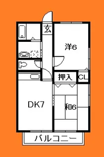 千葉県市川市柏井町1【アパート】の間取り