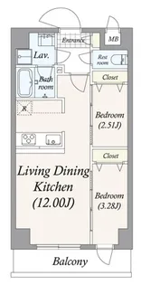 東京都足立区皿沼3【マンション】の間取り