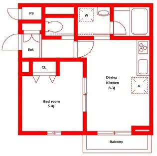 ルソイル【2階】の間取り