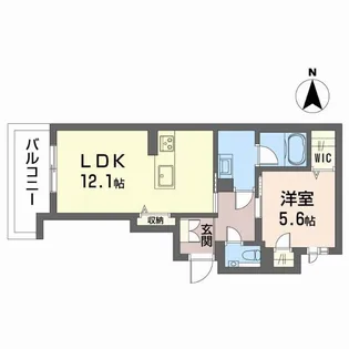 シャーメゾン カーサレジオ【2階】の間取り