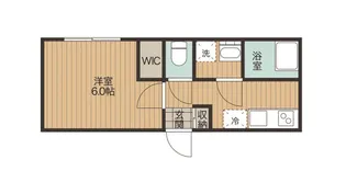 アパートメント希望ヶ丘B棟【1階】の間取り