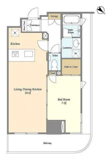 フロンティア新宿タワー【6階】の間取り