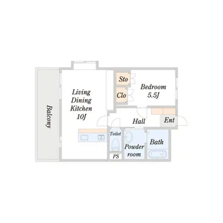 M・ポラール【1階】の間取り