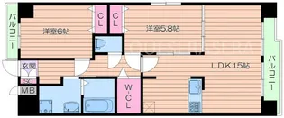アンフィニXI緑地公園【3階】の間取り