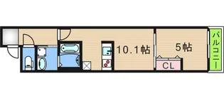 フジパレス住之江通III番館【1階】の間取り