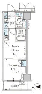 パークアクシス新宿西落合【4階】の間取り
