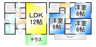 長野県長野市大字風間【一戸建】の間取り