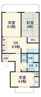 ベアートあざみ野【1階】の間取り