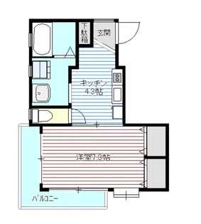 メナージュ明大前【3階】の間取り