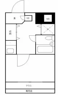 ライオンズテラス武蔵小金井【1階】の間取り