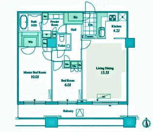 東京都品川区北品川3【マンション】の間取り
