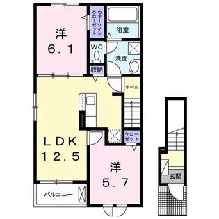 サン・ライズ【2階】の間取り