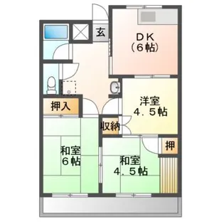 コーポ・グローバル【2階】の間取り