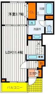 東京都立川市柏町4【アパート】の間取り