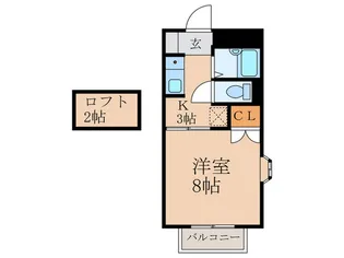 グランヴェール中央【2階】の間取り