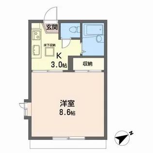 スプレンダー中山【1階】の間取り
