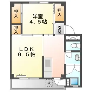 ビレッジハウス杉焼1号棟【5階】の間取り