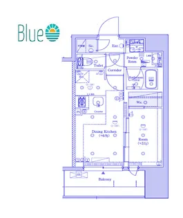 SYFORME KAWASAKI【8階】の間取り