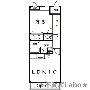 徳島県板野郡上板町瀬部【アパート】の間取り