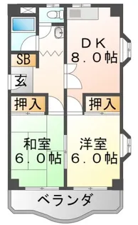第一山本マンション【4階】の間取り