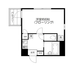エスプワール五本木【1階】の間取り