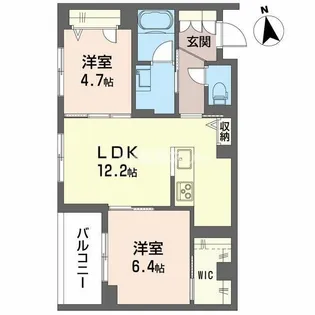 セントリビエ【2階】の間取り