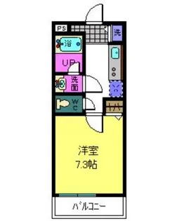 ベルドミール末広【2階】の間取り