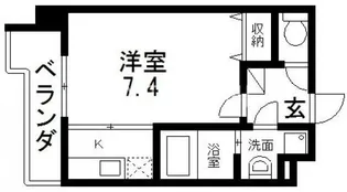 M‘プラザ布施駅前参番館【6階】の間取り