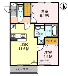 Pearl Annex【3階】の間取り